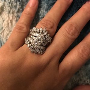 2tcw diamond ring set